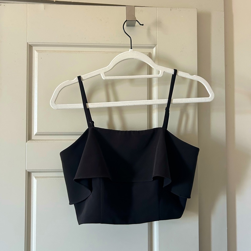 Gianni Bini Black Crop Top size 4
